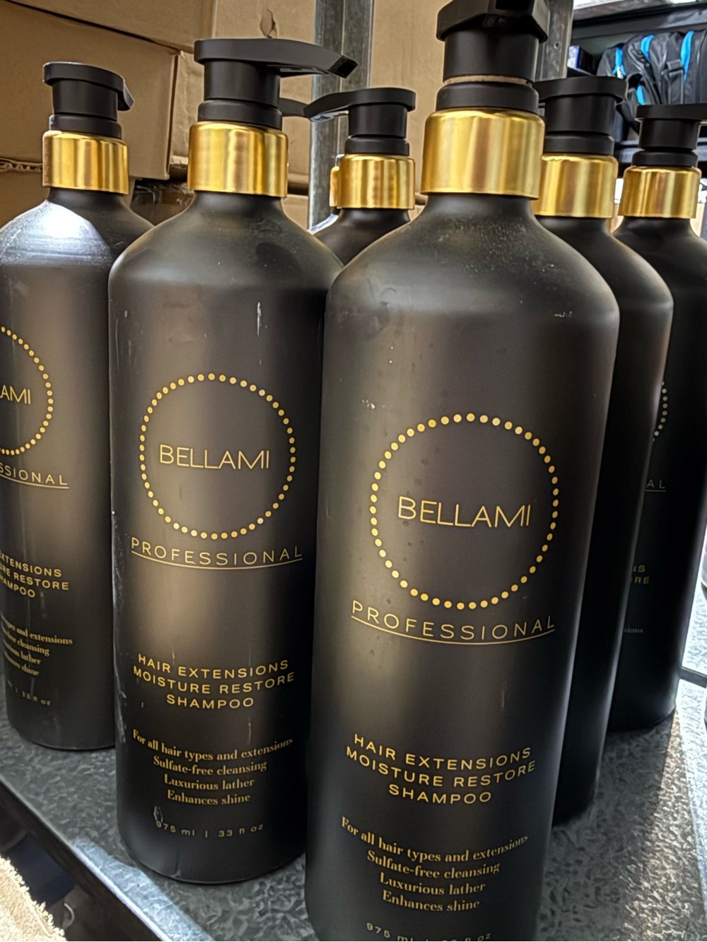 BELLAMI Professional Moisture Restore Shampoo. For All Hair Types &Extensions